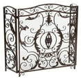 thumbnail image 2 of Christopher Knight Home Écran de Cheminée Waterbury, Fleur d'Or sur Noir, 2 of 10
