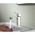 thumbnail image 4 of ANZZI Promenade Single Handle Bathroom Faucet in Brushed Nickel, 4 of 5