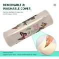 thumbnail image 4 of Round Cervical Pillow Cylindrical Pillow Lumbar Pillow Sofa Headrest Pillow Support For the Back, Neck and Head Beautiful Flowers and Butterflies, 4 of 7