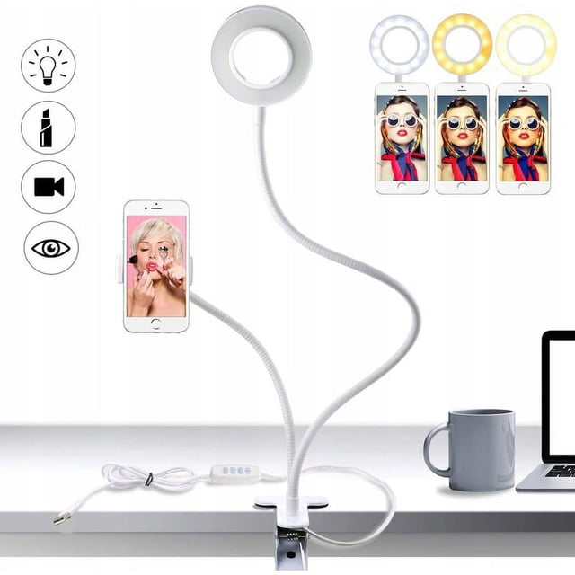 Soporte de transmisión en vivo para teléfono móvil, luz de relleno LED, transmisión en vivo, belleza, caza, fotografía, ancla, soporte de luz de relleno