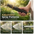 thumbnail image 5 of High Pressure Garden Hose Nozzle Sprayer Set, Power Washer Water Jet Spray Gun with Quick Connector, 3 Spray Patterns for Car Washing,Yard Cleaning,Patio,Driveway,Pet Bathing,Lawn and Garden Watering, 5 of 7