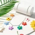 thumbnail image 6 of Haooryx Colorful Flower Indie Necklace Cute Silicone Flowers Pendant, 6 of 7