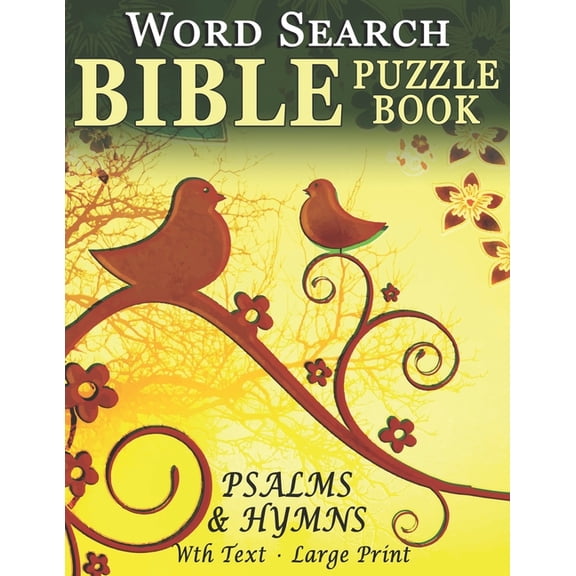 Word Search Bible Puzzle Book- Psalms and Hymns: Puzzles for People with Dementia [With Text] (Large Print), (Paperback)