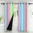thumbnail image 2 of Lfeey Curtains 63 inch Length 2 Panel Set, Room Darkening, Mix Color, 2 of 6