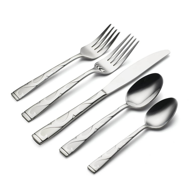 Oneida Tuscany 20-Piece Mirror 18/0 Stainless Steel Flatware Set