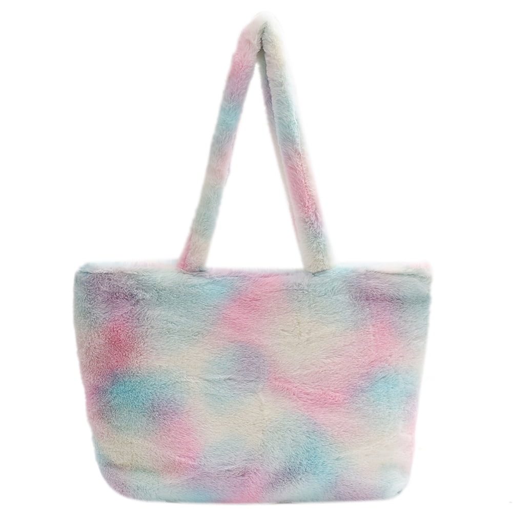 New Fashion leather Shoulder Lady Tote Bag Simple Tie-dye Commuter