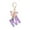 M, variant on Fashion A-Z Initials Keychain for Women,Tassel Butterfly Pendant for Wallet Backpack Handbags