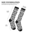 thumbnail image 2 of Lsque Tropical Leaves Pattern Sport Compression Socks for Men & Women 15-20 mmHg Knee High Nurse Pregnant Running Medical and Travel Athletic, 2 of 6