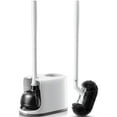 thumbnail image 1 of Juego de escobillas para inodoro HAMITOR Curved Bristle White, 1 of 7