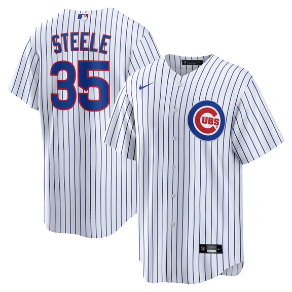 Men's Nike Justin Steele White Chicago Cubs Home Replica Jersey