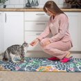 thumbnail image 3 of Pioneer Flower Floral Print Pattern Kitchen Rugs Sets Of 2,Anti Fatigue Kitchen Mat Rugs Non Slip Washable,Decorative Kitchen Floor Mats for Kitchen,Sink,Laundry,17"x30"+17"x47", 3 of 7