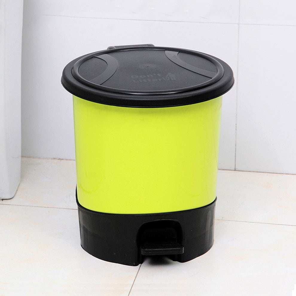 Waste Bin Livingroom Dustbin For Home Foot Pedal Type Trash Can Storage