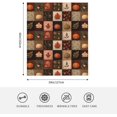 thumbnail image 4 of Fall Blanket 50"x60" Autumn Plaid Pumpkin Maple Leaves Acorns Throw Blankets Seasons Soft Warm Cozy Lightweight Rustic Harvest Thanksgiving Flannel Throw Blanket for Couch,Bed,Living Room,Dorm,Travel, 4 of 6