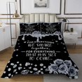 thumbnail image 1 of Erosebridal Romantic Valentines Coverlet Set King, Chic Rose Bedding Set, Black, Grey, 1 of 5