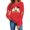 Red Halloween Sweatshirts for Women Fall Tops, variant on LangJing Women's Halloween Sweatshirt, Spooky Season Graphic Crewneck Pullover Long Sleeve Ghost Pumpkin Bat Fall Tops Black,S
