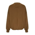 thumbnail image 5 of GigrtiJin Women Fall Winter Sweatshirts Crew Neck Long Sleeve Solid Color Blouse Fashion Loose Comfy Pullover Tops, 5 of 7