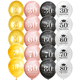 thumbnail image 2 of 5 piezas de decoración de feliz cumpleaños, oro, rosa, negro, 16, 18, 30, 50, 60, 70, 80 y 90 años, globos digitales de látex para fiestas de cumpleaños, 2 of 5