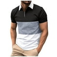 thumbnail image 2 of Mens Polo Shirts Fashionable And Comfortable Casual Outdoor Color Blocked Outwear, 2 of 5