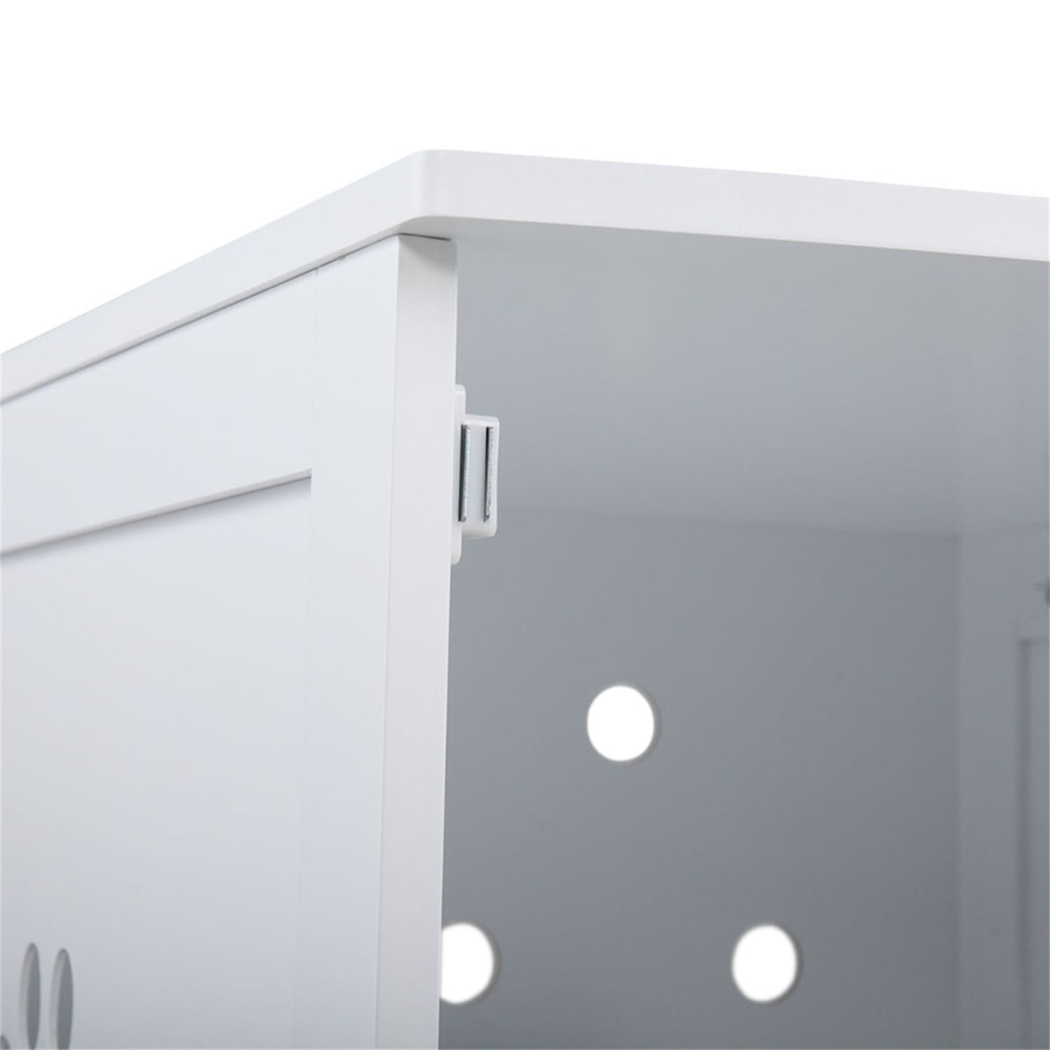 Pefilos 41" Enclosed Litter Box Enclosure Furniture Hidden Cabinet,Cat Washroom, Litter House Litterbox Cover,Dog Proof Cat Feeding Station Nightstand Table for Large Cat Kitten Kitty, White Pefilos 41" Enclosed Litter Box Enclosure Furniture Hidden Cabinet,Cat Washroom, Litter House Litterbox Cover,Dog Proof Cat Feeding Station Nightstand Table for Large Cat Kitten Kitty, White
