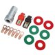 thumbnail image 3 of Pair of Copper Battery Terminal Connectors Kit with 6pcs Copper Rings 1 Clean Brush for Car Marine Boat RV Truck, 3 of 5
