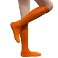 thumbnail image 6 of COUVER Womens Plain Striped Cotton Knee High Socks Light Orange Medium 3 Pairs, 6 of 6