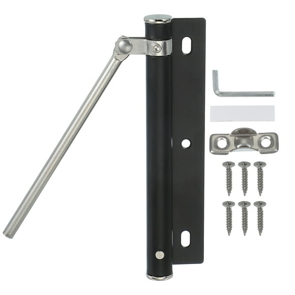 5.5 Inch Screen and Storm Door Closer Spring Door Stop Screen Door Latch Security Stopper Black