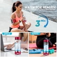 thumbnail image 7 of Hydrogen Water Bottle with PEM SPE Technology - 2024 for Men Women - A Portable Rechargeable Hydrogen Water Generator with Gift Box, Hydrogen Water Ionizer Machine for Home Office Travel (Silver), 7 of 7