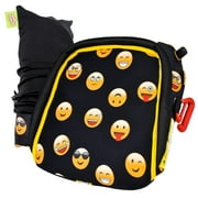 BubbleBum Inflatable Car Booster Seat - Travel Booster Seat - Emoji Style