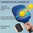 thumbnail image 2 of Pickleball Paddles Set Of 2, Fiberglass Surface, Thunder, Speed Print, 4 Balls & Bag, 2 of 5