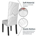 thumbnail image 6 of Dining Chair Back Cover, Water Washing, Disassembly Chair Sleeve Sliding Cover Protective Cover-White Marbling Pattern Chair Protectors Seat Covers, 6 of 8