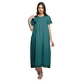 thumbnail image 1 of Moomaya Nuisette d'Allaitement en Coton pour Femmes, Unie, Ligne A, Col Rond, 1 of 5