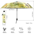 thumbnail image 3 of Children Folding Umbrella UV50+ Waterproof Sun Protection Auto Open Close Compact Fiberglass Frame, 3 of 8