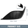 thumbnail image 4 of Front Right Side Fog Light Grille Cover Trim Fit for Toyota Camry SE XSE 2021 2022 Black, 4 of 6
