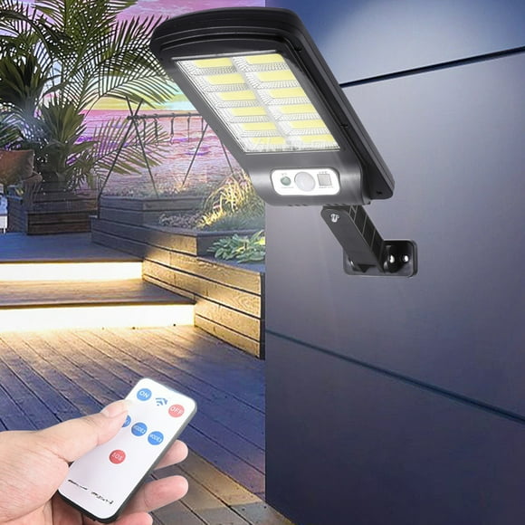 Wpawbk Solar Motion Sensor Outdoor Lights, IP65 Waterproof with 3 Modes & Remote Control, Ultra-Bright LED & 3-5m Sensing Distance, Wall Security Lights for Fence, Yard, Garden and Front Door