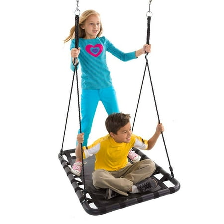 Kids Mega Mat Rectangular Outdoor Platform Tree Swing suitable for your child age 5 and above