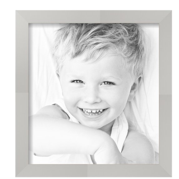 ArtToFrames 13" x 14" Antique White Picture Frame, 13x14 inch White MDF Poster Frame (WOM-5361), Pack