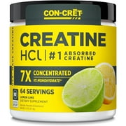 Creatine HCl Powder, Muscle, Cognitive & Energy Support, Lemon Lime, 64 Servings