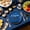 A, variant on QuanTara Graduation Party Supplies – Cap-Themed Paper Plates & Tablecloth Set, Disposable Blue Graduation Decorations for Celebrations