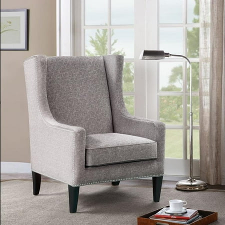 UPC 675716401863 product image for Madison Park Barton Wing Chair in Grey | upcitemdb.com
