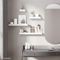 thumbnail image 4 of Ballucci Modern Floating Shelves, Set of 4 Wood Wall Mount Shelves, White, 4 of 10