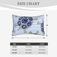 thumbnail image 6 of Binfone Turtle With Blue Stones Standard Size Pillowcase, Long Staple Pure Cotton Envelope Closure Pillow Cover,16"X24", 6 of 9