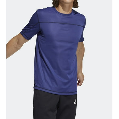 ADIDAS Mens Navy Athletic Fit T-Shirt L