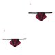 thumbnail image 3 of Methold Mascota Bandana Bowknot Mascota Pañuelo Algodón Decoración Animal Babero Bufanda con Collar, Rojo Negro, L Negro rojo L 2piezas, 3 of 6