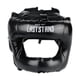 thumbnail image 1 of Casco de boxeo transpirable, acolchado y suave, protector de cabeza para lucha. Negro, 1 of 9