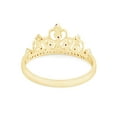 thumbnail image 5 of Jewel Zone US Simulated Multi Stone Rapunzel Princess Style Engagement Crown Ring In 14k Yellow Gold Over Silver-10.5, 5 of 6