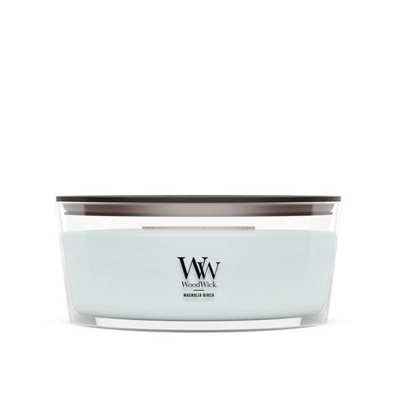 WoodWick Magnolia Birch Ellipse Candle