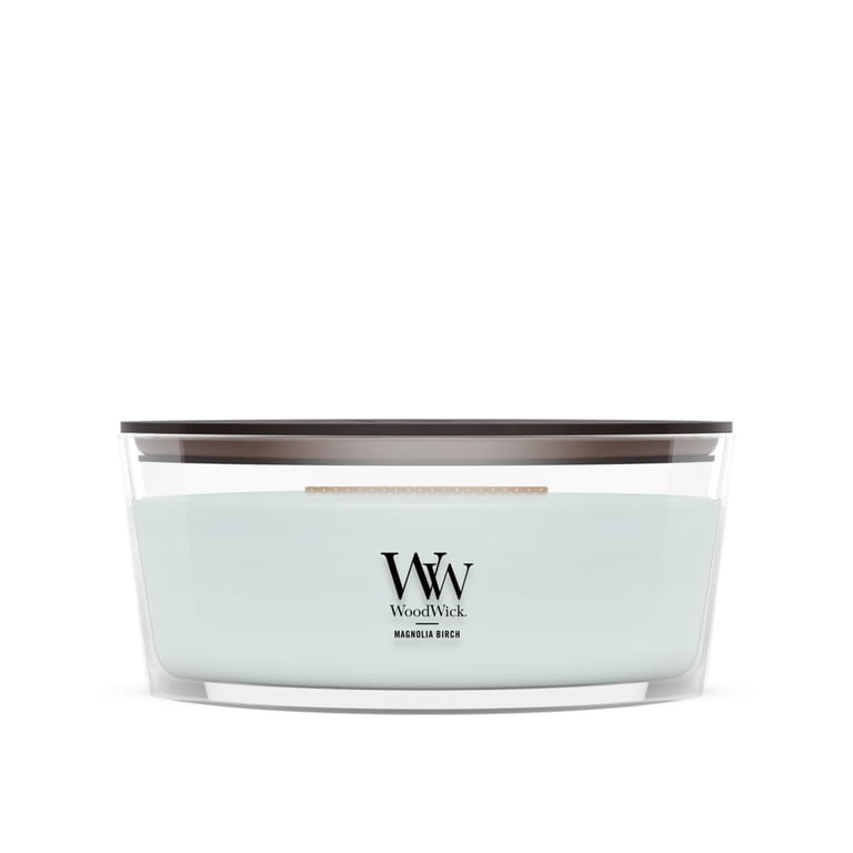 WoodWick Magnolia Birch Ellipse Candle photo 1