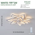 thumbnail image 3 of 32In Flush Mount Ceiling Fan with Lights and APP Remote Control,Modern Flush Mount 3 Color 6 Speeds Dimmable Round Low Profile Ceiling Fan with Lights for Bedroom Children's Room Dining Room Living, 3 of 7