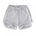 thumbnail image 5 of 3 Pack Girls Boys Running Athletic Cotton Shorts, Kids Summer Workout Sports Beach Shorts Pants, Size 2-11T, 5 of 8