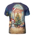 thumbnail image 2 of Merry Christmas Shih Tzu Santa Hat Xmas Tree Winter Holiday All Over Print 3D Shirt Unisex Merch Lion Dog Lover Gifts - 01013, 2 of 6